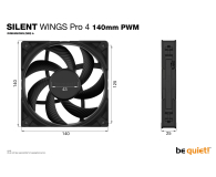 be quiet! Silent Wings PRO 4 140mm PWM - 1057888 - zdjęcie 6